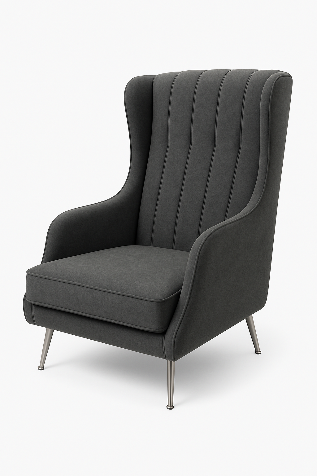 كرسي بذراعين من قماش ميلدا