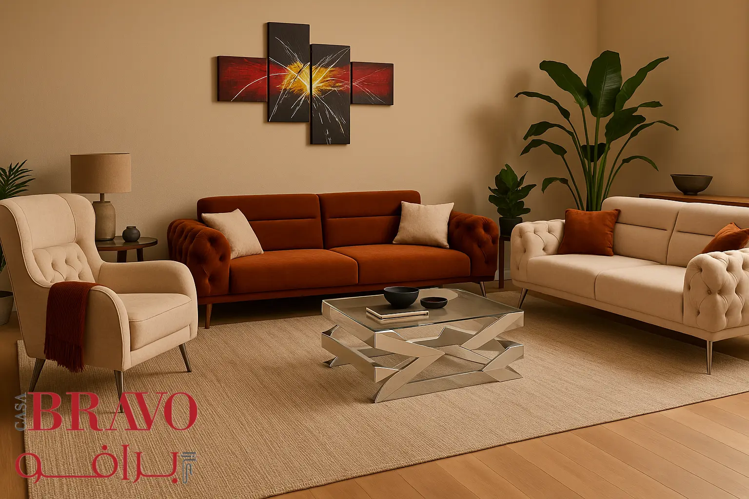 طقم أريكة صوليس 3+3+1 مقاعد