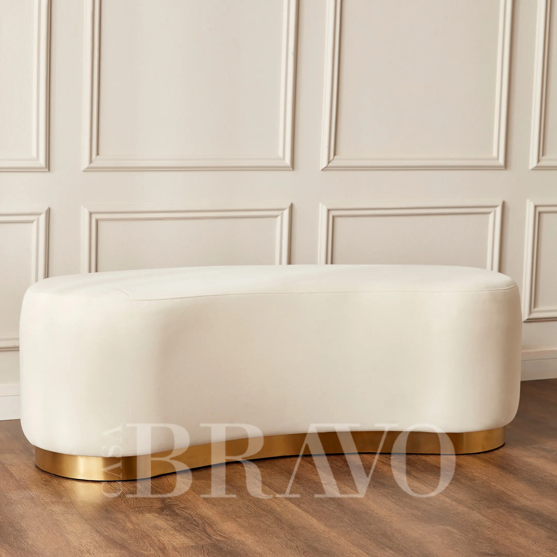 مجموعة مقاعد عصرية فاخرة - مقعد مخملي فاخر