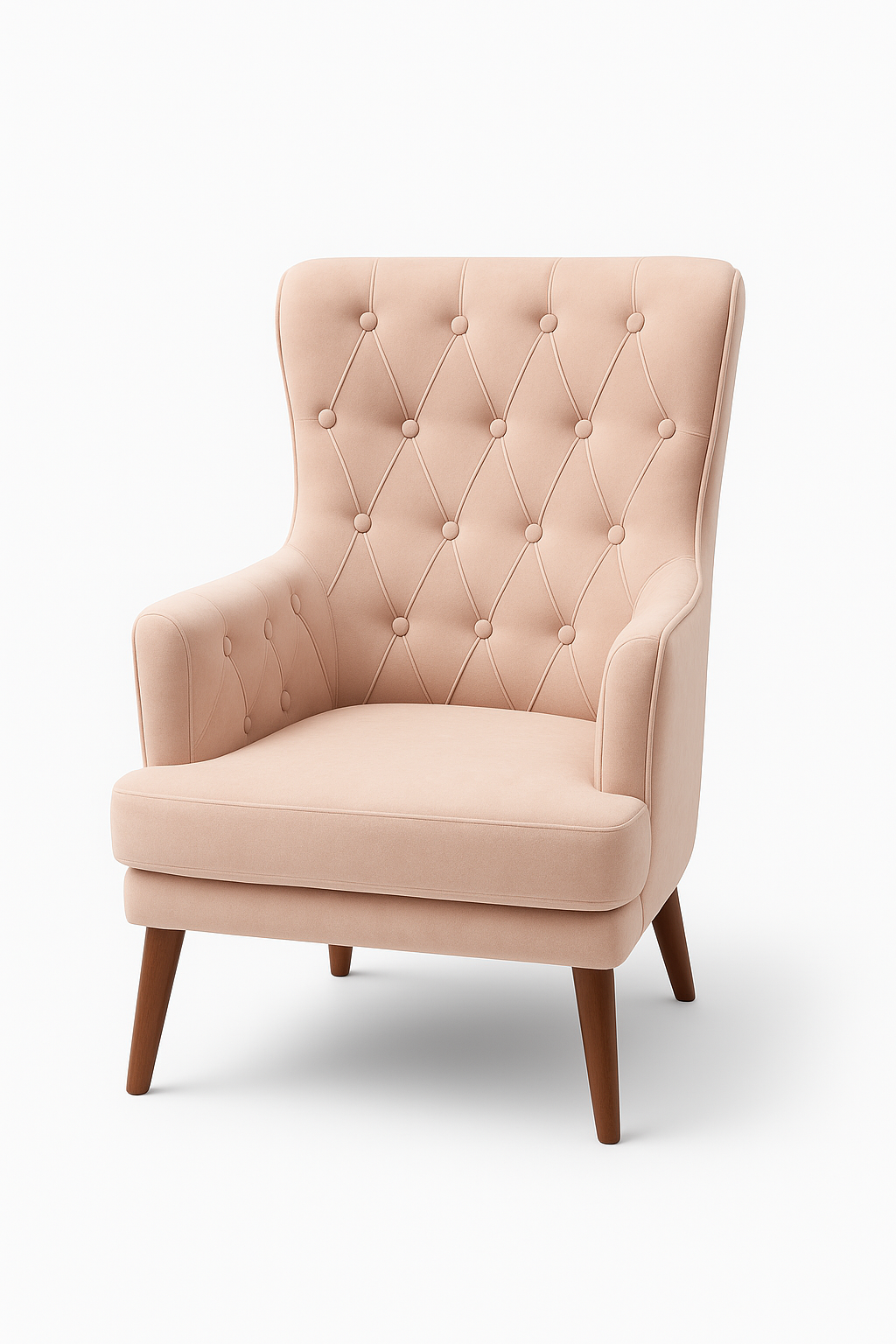 كرسي بذراعين من قماش بيرويك