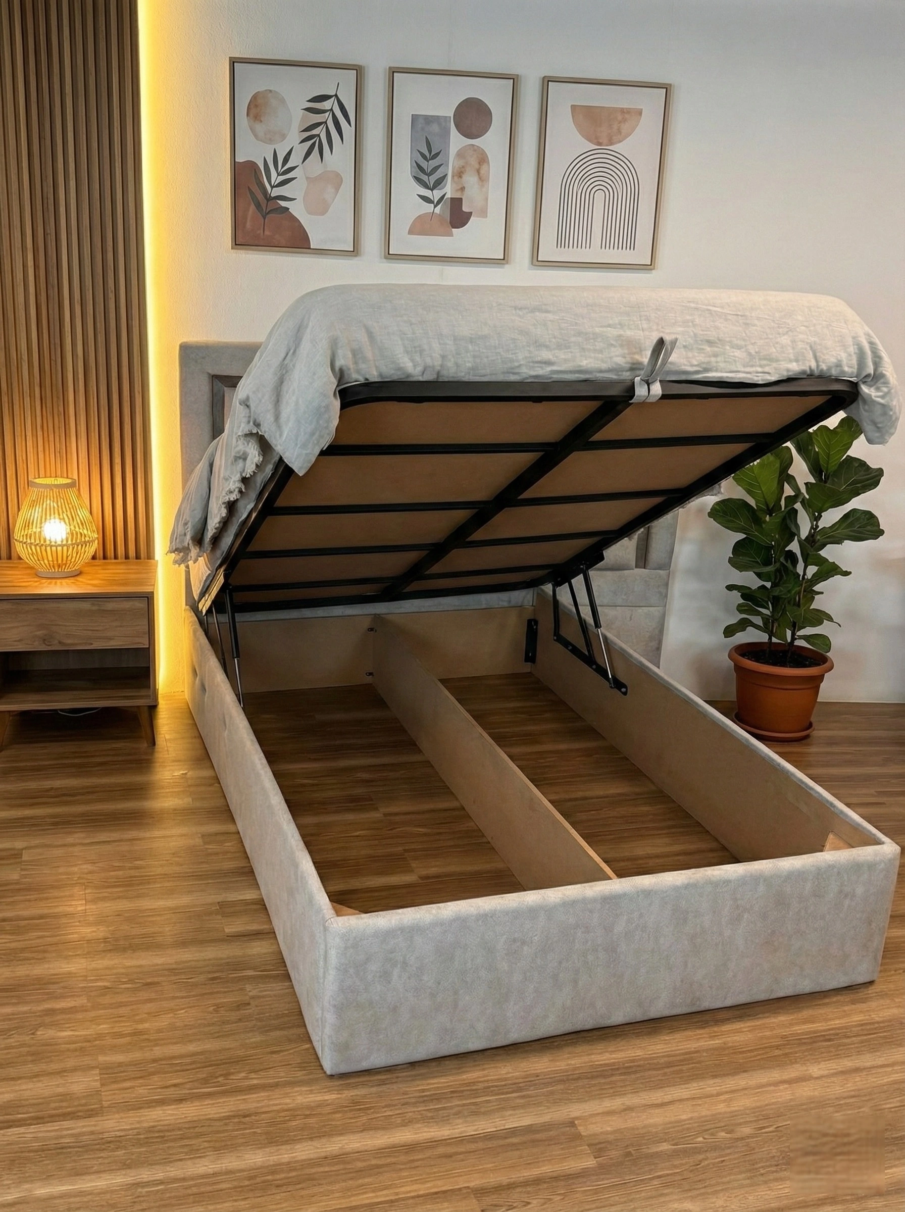 سرير وارنر مع تخزين