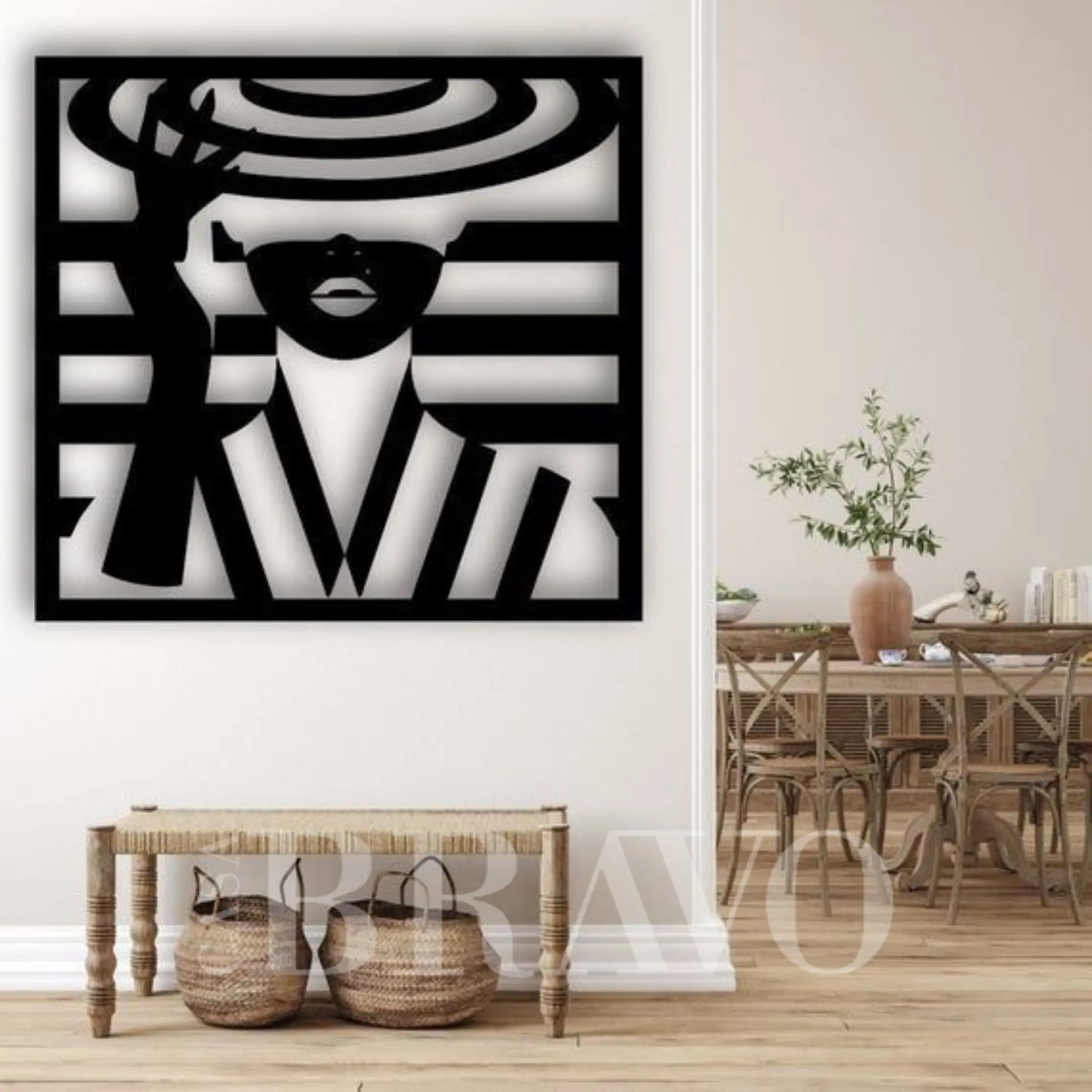 فن جداري من THINK – ديكور جداري عصري من MDF بإلهام فني