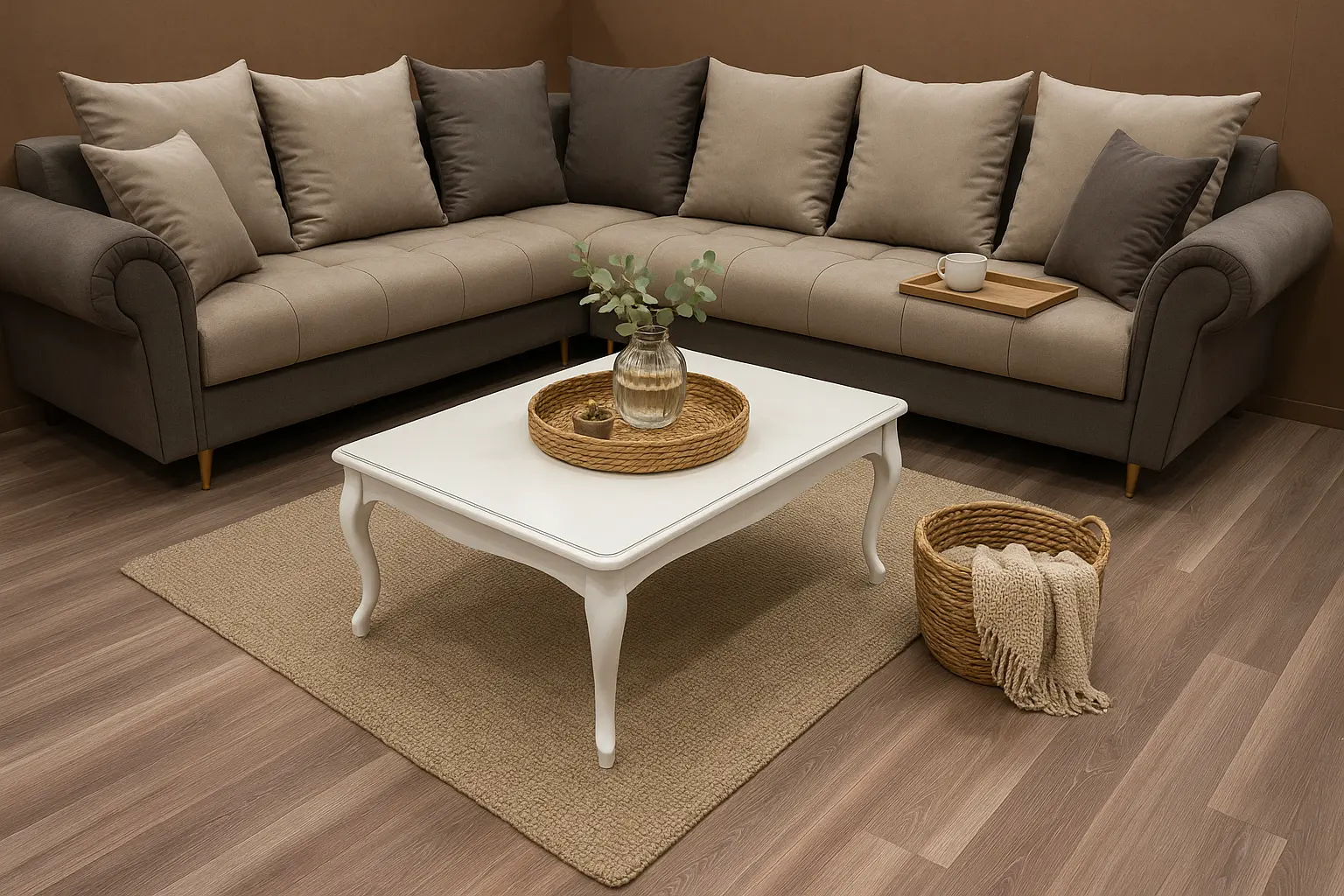 أريكة زاوية دومينيك على شكل حرف L