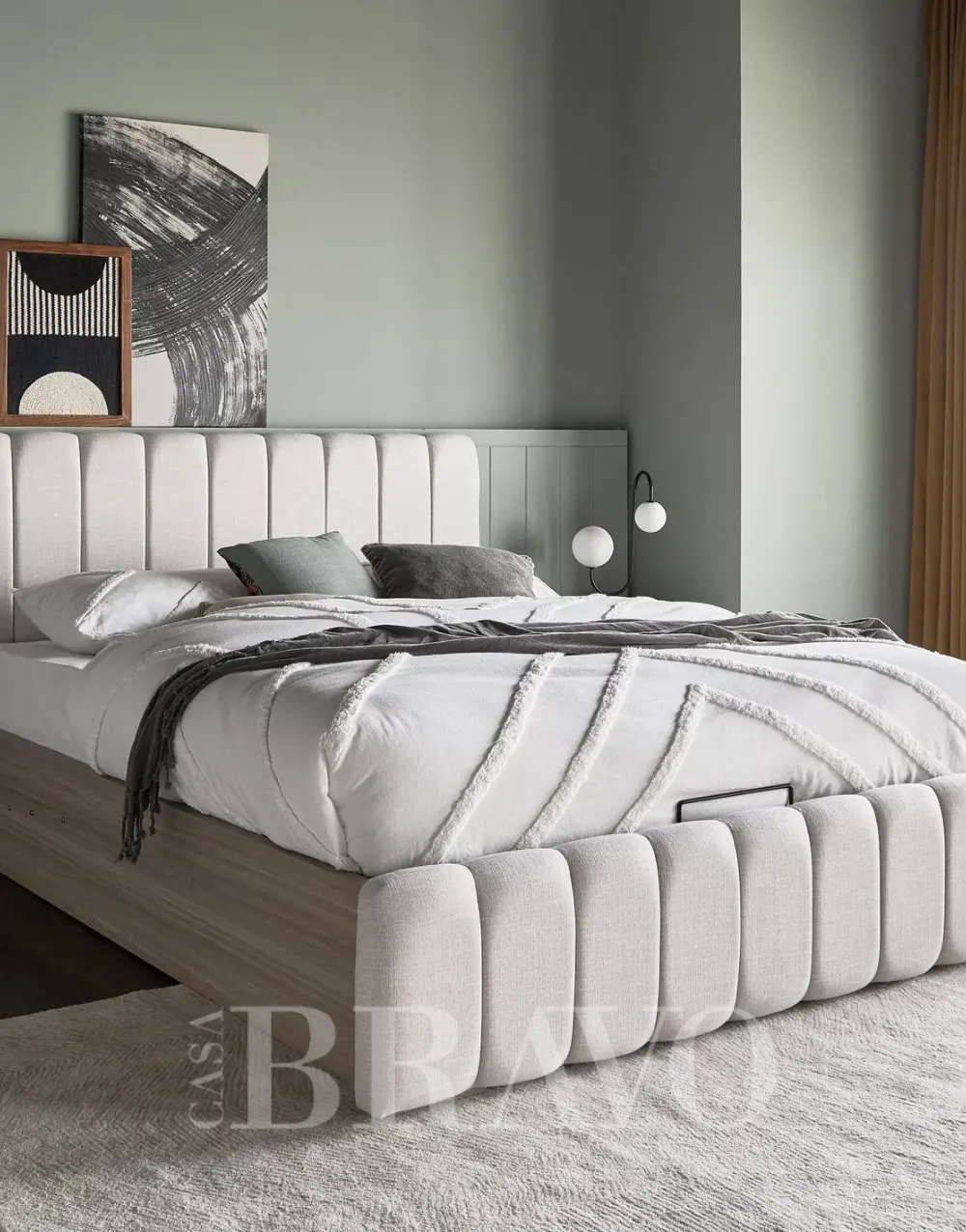 سرير مودينا تشانيل - راحة منحوتة مع لمسة فنية