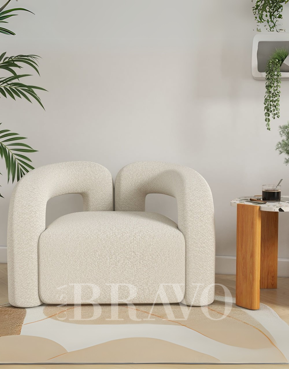 كرسي أوتي بحاشية معقودة