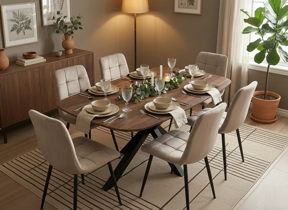 طقم سفرة بمظلة لـ 6 أشخاص