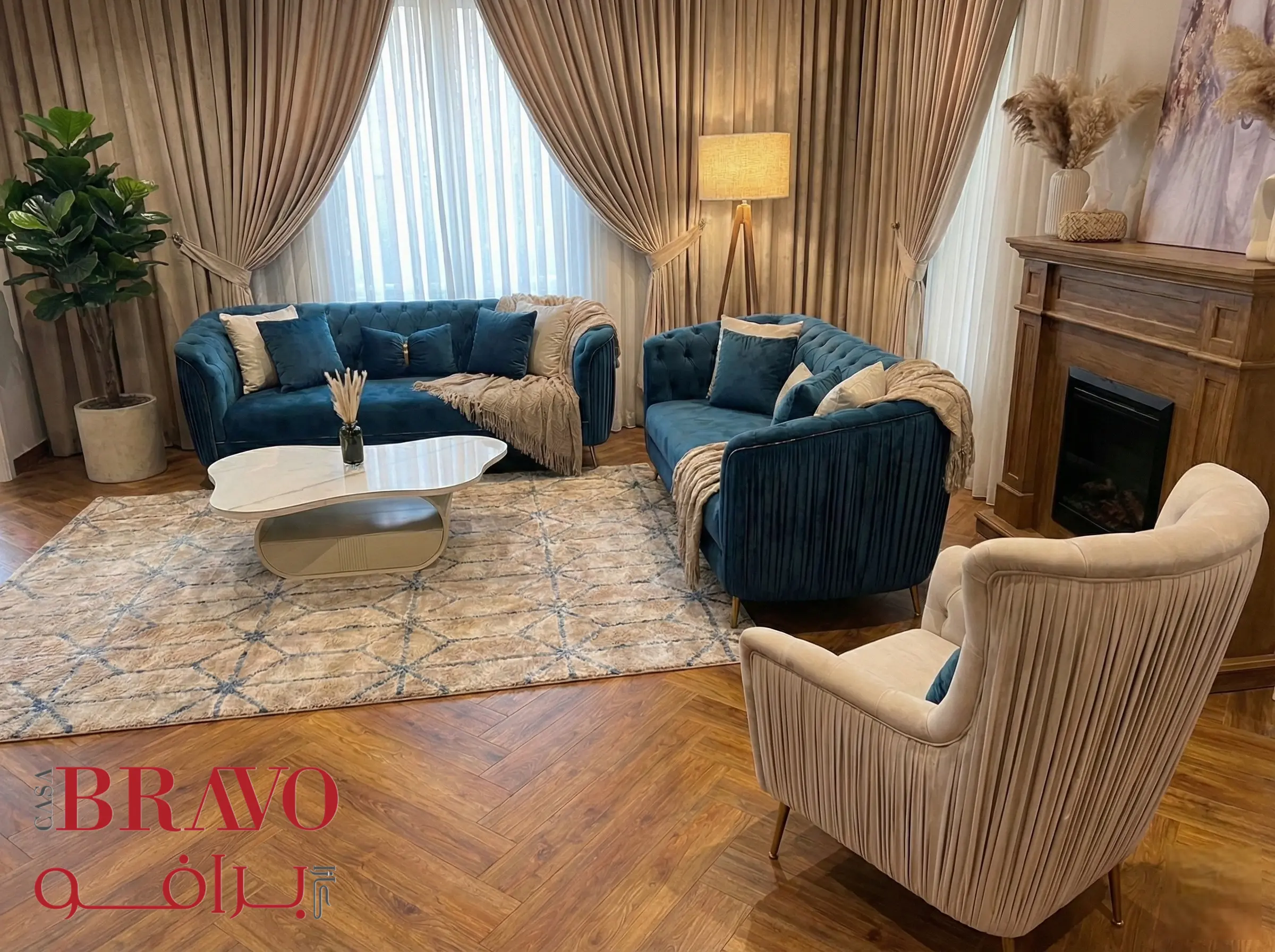 طقم أريكة كينغ 3+3+1 مقاعد