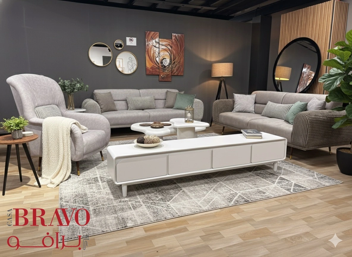 طقم أريكة داريل 3+3+1 مقاعد