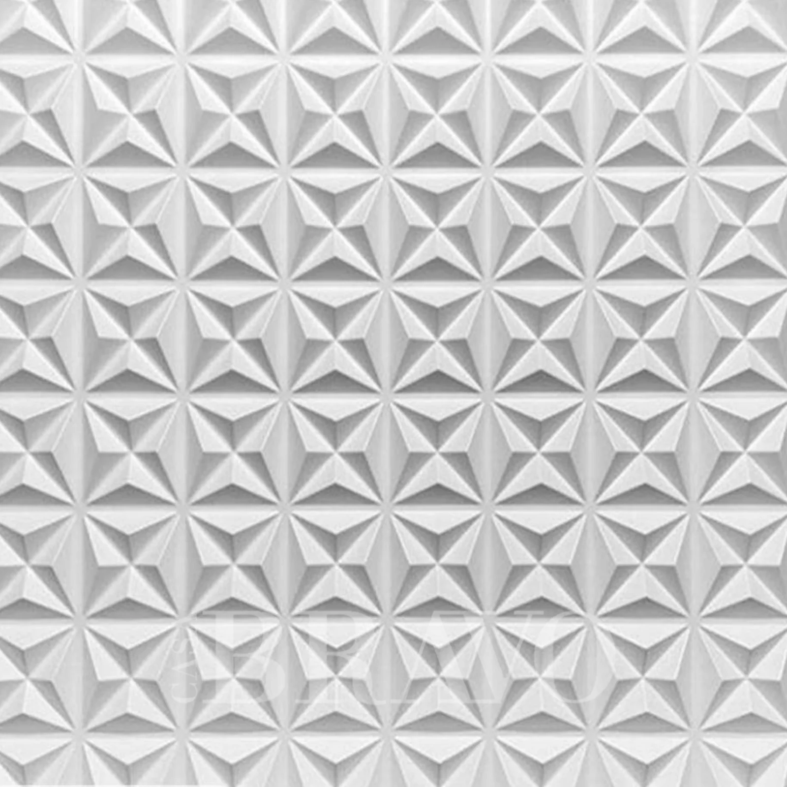 لوحة جدارية ثلاثية الأبعاد على شكل نجمة هرمية - كسوة جدارية حديثة مزخرفة